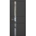 Межкомнатная дверь Папа Карло PLATO PL-08ч торец алюминий чёрный