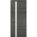 Межкомнатная дверь Папа Карло PLATO PL-10ч торец алюминий чёрный