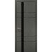 Межкомнатная дверь Папа Карло PLATO PL-10ч торец алюминий чёрный