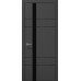 Межкомнатная дверь Папа Карло PLATO PL-10ч торец алюминий чёрный