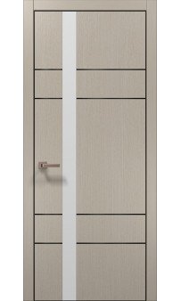 Межкомнатная дверь Папа Карло PLATO PL-10ч торец алюминий чёрный