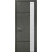 Межкомнатная дверь Папа Карло PLATO PL-11ч торец алюминий чёрный