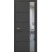 Межкомнатная дверь Папа Карло PLATO PL-11ч торец алюминий чёрный