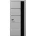 Межкомнатная дверь Папа Карло PLATO PL-11ч торец алюминий чёрный