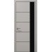 Межкомнатная дверь Папа Карло PLATO PL-11ч торец алюминий чёрный