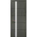 Межкомнатная дверь Папа Карло PLATO PL-12ч торец алюминий чёрный