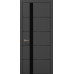 Межкомнатная дверь Папа Карло PLATO PL-12ч торец алюминий чёрный