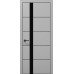 Межкомнатная дверь Папа Карло PLATO PL-12ч торец алюминий чёрный