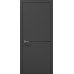 Межкомнатная дверь Папа Карло PLATO PL-21ч торец алюминий чёрный