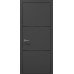 Межкомнатная дверь Папа Карло PLATO PL-23ч торец алюминий чёрный