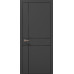 Межкомнатная дверь Папа Карло PLATO PL-30ч торец алюминий чёрный