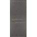 Межкомнатная дверь Папа Карло PLATO PL-07c торец алюминий серебро