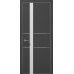 Межкомнатная дверь Папа Карло PLATO PL-08c торец алюминий серебро