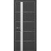 Межкомнатная дверь Папа Карло PLATO PL-12c торец алюминий серебро Межкомнатная дверь Папа Карло PLATO PL-12c торец алюминий серебро