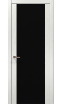 Межкомнатная дверь Папа Карло PLATO PL-14c торец алюминий серебро