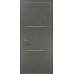 Межкомнатная дверь Папа Карло PLATO PL-23c торец алюминий серебро