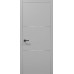 Межкомнатная дверь Папа Карло PLATO PL-23c торец алюминий серебро