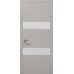 Межкомнатная дверь Папа Карло PLATO PL-26c торец алюминий серебро