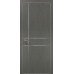 Межкомнатная дверь Папа Карло PLATO PL-30c торец алюминий серебро