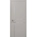 Межкомнатная дверь Папа Карло PLATO PL-30c торец алюминий серебро