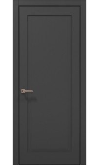 Межкомнатная дверь Папа Карло STYLE ST-01ч торец алюминий чёрный