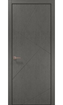 Межкомнатная дверь Папа Карло STYLE ST-05ч торец алюминий чёрный