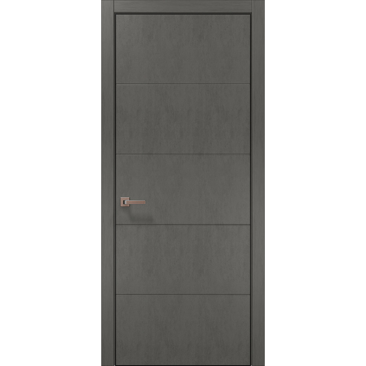 Межкомнатная дверь Папа Карло STYLE ST-09ч торец алюминий чёрный