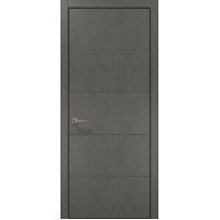 Межкомнатная дверь Папа Карло STYLE ST-09ч торец алюминий чёрный Межкомнатная дверь Папа Карло STYLE ST-09ч торец алюминий чёрный