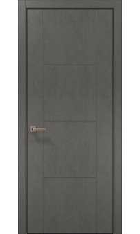 Межкомнатная дверь Папа Карло STYLE ST-16ч торец алюминий чёрный