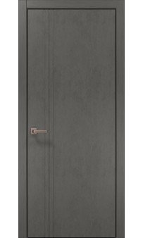 Межкомнатная дверь Папа Карло STYLE ST-18ч торец алюминий чёрный