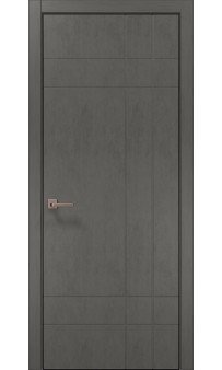 Межкомнатная дверь Папа Карло STYLE ST-19ч торец алюминий чёрный