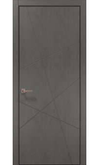 Межкомнатная дверь Папа Карло STYLE ST-20ч торец алюминий чёрный