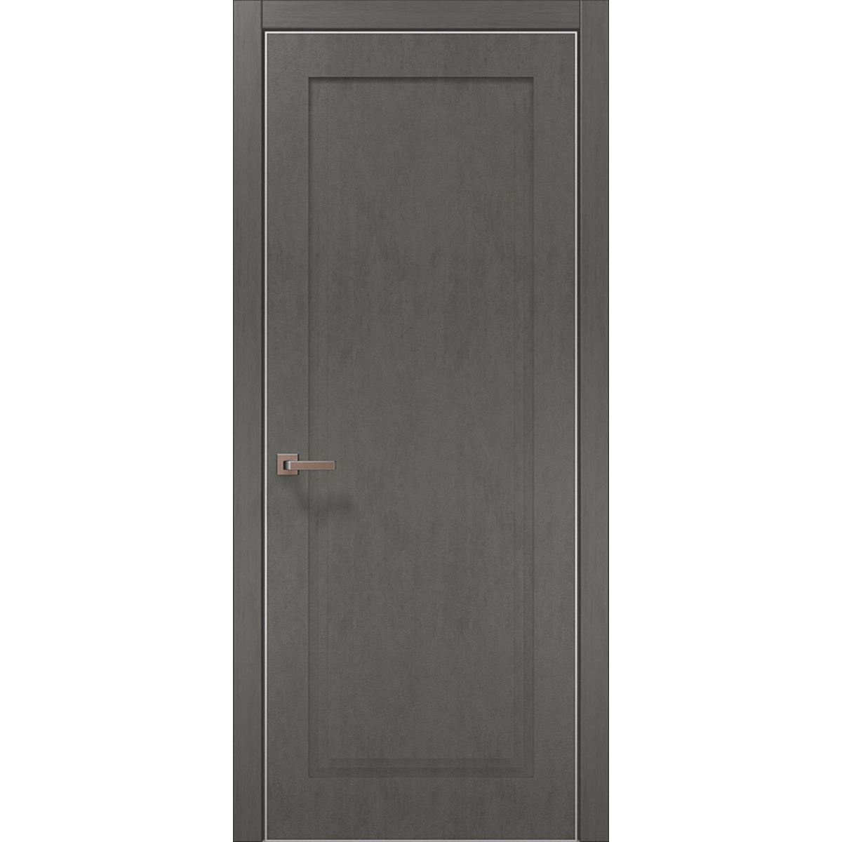Межкомнатная дверь Папа Карло STYLE ST-01с торец алюминий серебро Межкомнатная дверь Папа Карло STYLE ST-01с торец алюминий серебро
