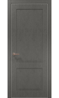 Міжкімнатні двері Папа Карло STYLE ST-02с торець алюміній срібло
