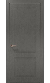 Межкомнатная дверь Папа Карло STYLE ST-02с торец алюминий серебро