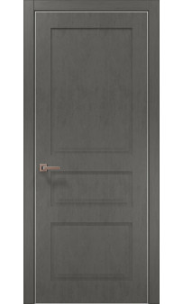 Межкомнатная дверь Папа Карло STYLE ST-03с торец алюминий серебро