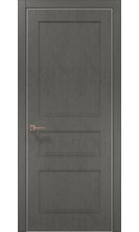 Межкомнатная дверь Папа Карло STYLE ST-03с торец алюминий серебро