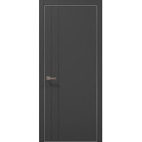 Межкомнатная дверь Папа Карло STYLE ST-10с торец алюминий серебро