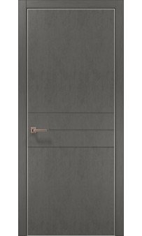 Межкомнатная дверь Папа Карло STYLE ST-14с торец алюминий серебро