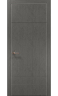 Межкомнатная дверь Папа Карло STYLE ST-19с торец алюминий серебро