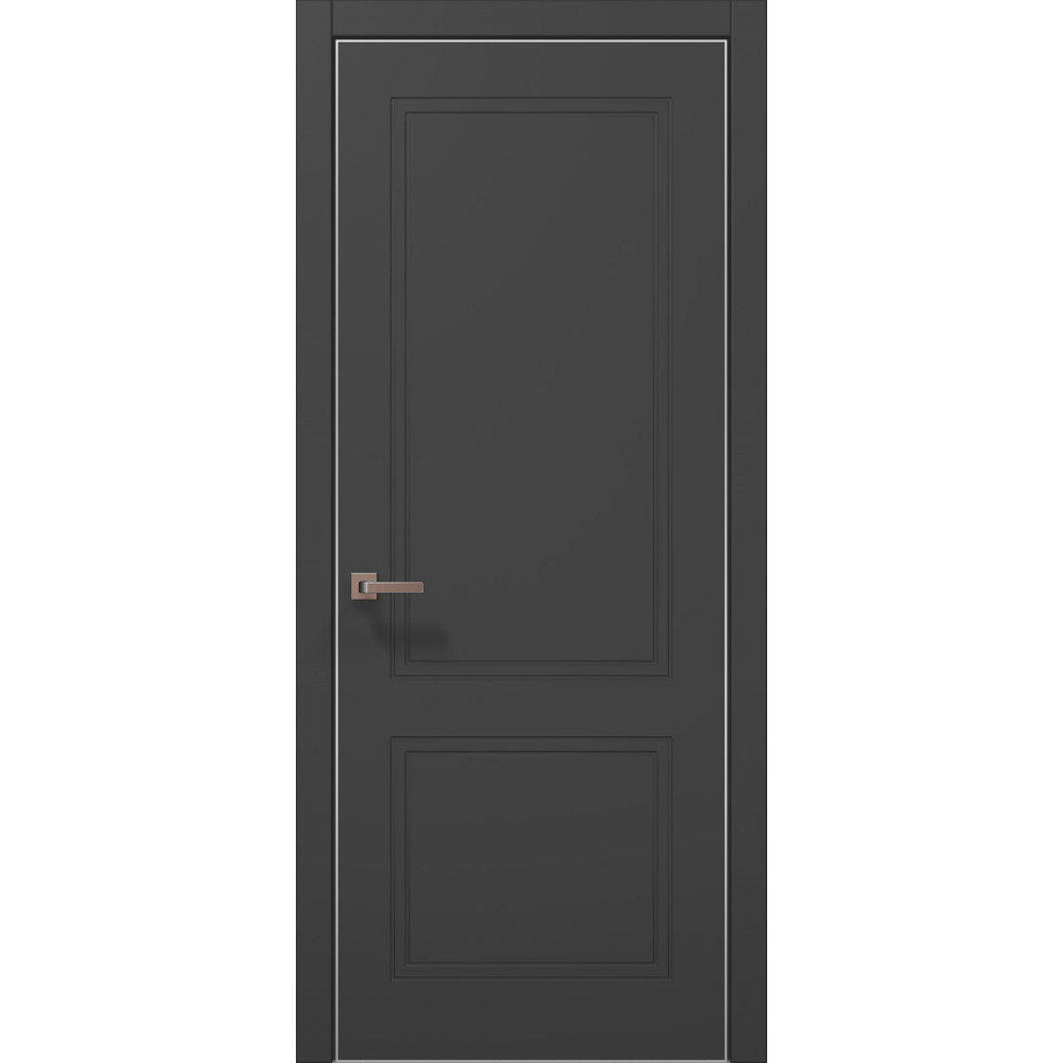Межкомнатная дверь Папа Карло STYLE ST-26с торец алюминий серебро Межкомнатная дверь Папа Карло STYLE ST-26с торец алюминий серебро