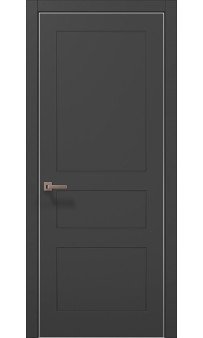 Межкомнатная дверь Папа Карло STYLE ST-31с торец алюминий серебро