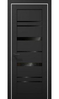 Межкомнатная дверь Папа Карло Tetra T-05 (сатин, чёрное)