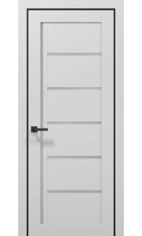Межкомнатная дверь Папа Карло Tetra T-08 (сатин, чёрное)