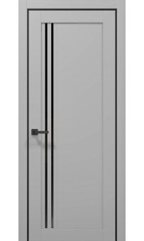 Межкомнатная дверь Папа Карло Tetra T-09 (сатин, чёрное)