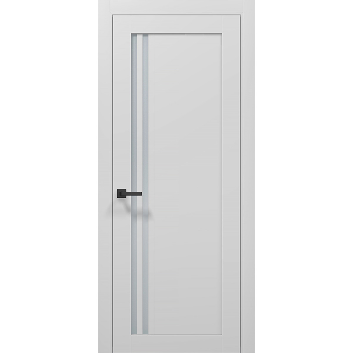 Межкомнатная дверь Папа Карло Tetra T-11 (сатин, чёрное)
