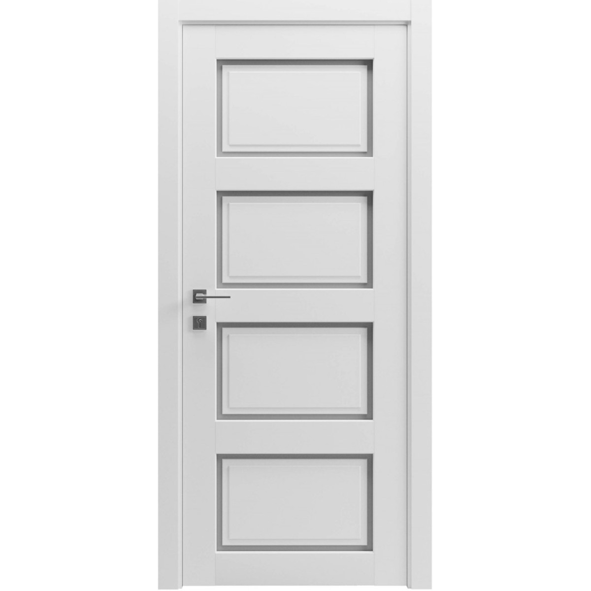 Міжкімнатні двері Cortes Dolce-4 напівскло білий мат або RAL Rodos