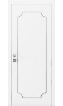 Межкомнатная дверь Cortes Prima фрезеровка 13 глухое белый мат либо RAL Rodos 