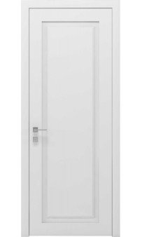 Межкомнатная дверь Cortes Venezia полустекло белый мат либо RAL сатин 2 без рисунка/прозрачное стекло Rodos