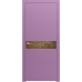 Межкомнатная дверь Loft Berta-GW глухое (со вставкой браш LTL 6403, 6515, 6908, 6112, 6721) Rodos